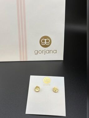 Gorjana Daisy Stud Earrings Gold Item #160972 NWT